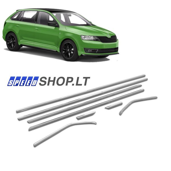 SKODA RAPID SPACEBACK chromuota langų apdaila
